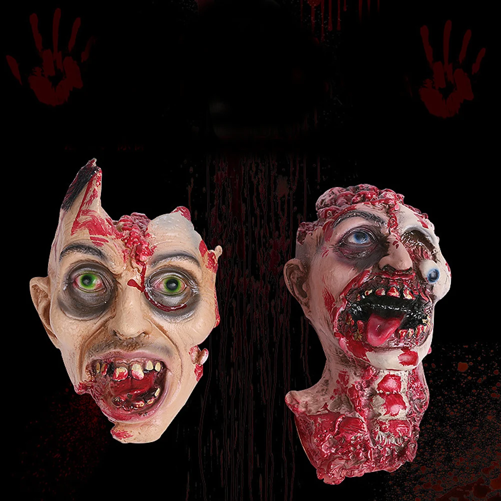 

Horror Adult Zombie Scary Party Costume Screaming Corpse Ornament with Neck for Halloween Home Party Decoration