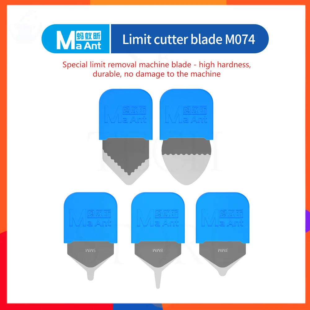 

MaAnt M074 5-in-1 Limit Blade Multi-Angle Phone Disassembly Tool Kits Non-Damage Screen/Battery/Back Cover Removal Premium Steel