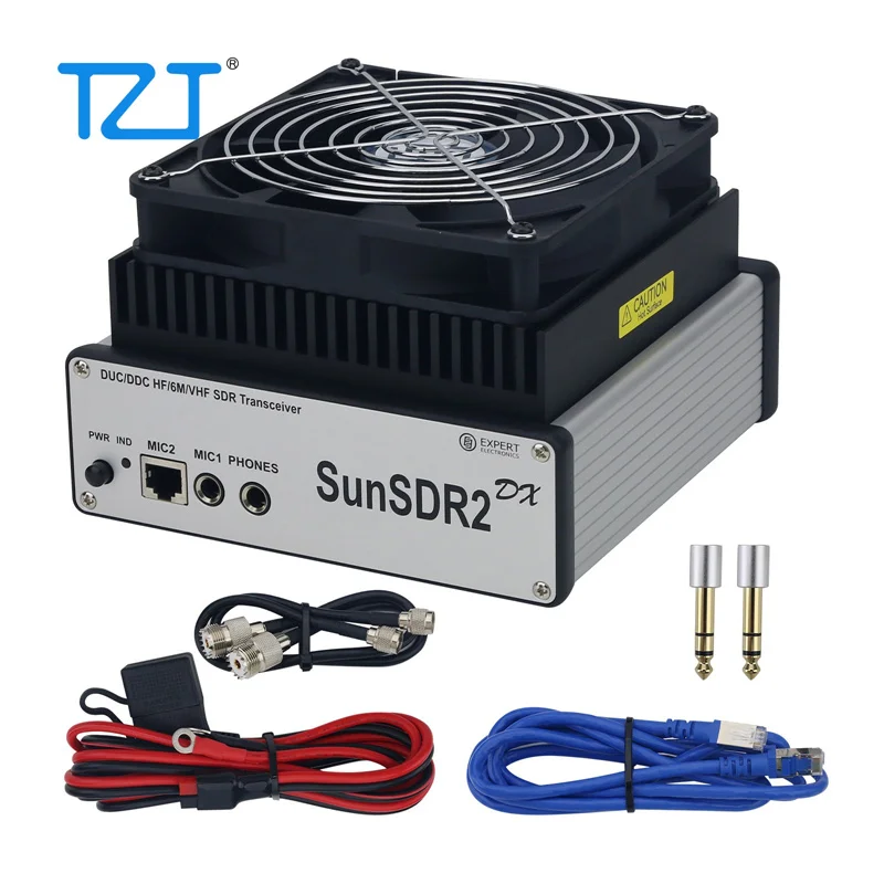 TZT Expert Electronics SunSDR2 DX 100W HF/6M/VHF SDR Transceiver with DUC/DDC Architecture, Remote Operation