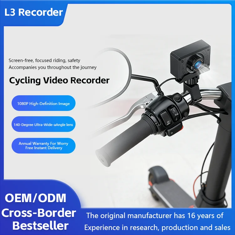 1080P Motorrad-Lenker-Dashcam L3 Mini-Kamera