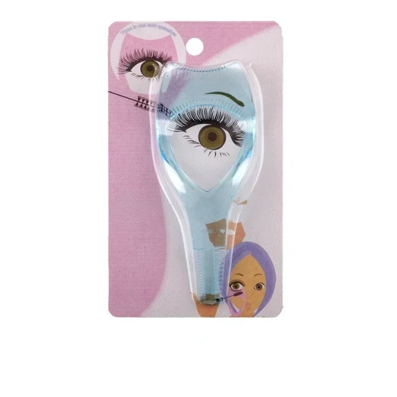 Strumento cosmetico Dropship 3 in 1 Pettine per ciglia Guida Carta Mascara Scudo Guardia Bigodino Applicatore