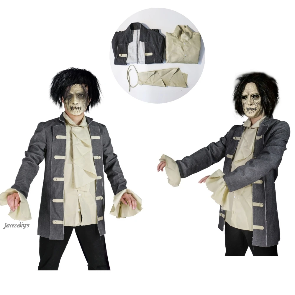 Movie Hocus P0cus Billy Butcherson Cosplay Costume Anime Adult Child Coat Lining Uniform Halloween Stage Suit