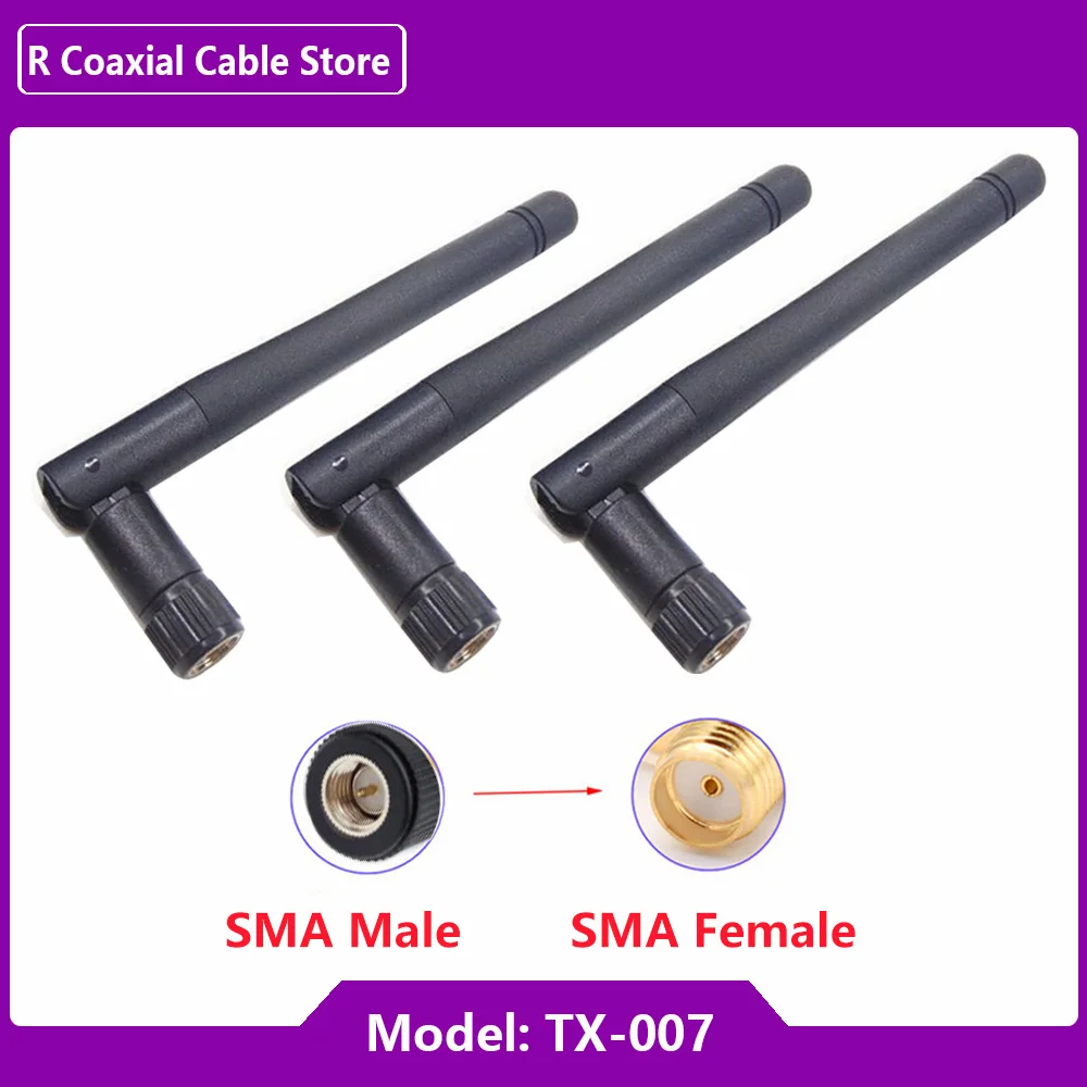 Módulo de seguridad para monitoreo de seguridad, antena de barra de pegamento plegable pequeña, 2,4G, 3DB, Bluetooth, Wifi, enrutamiento de tarjeta