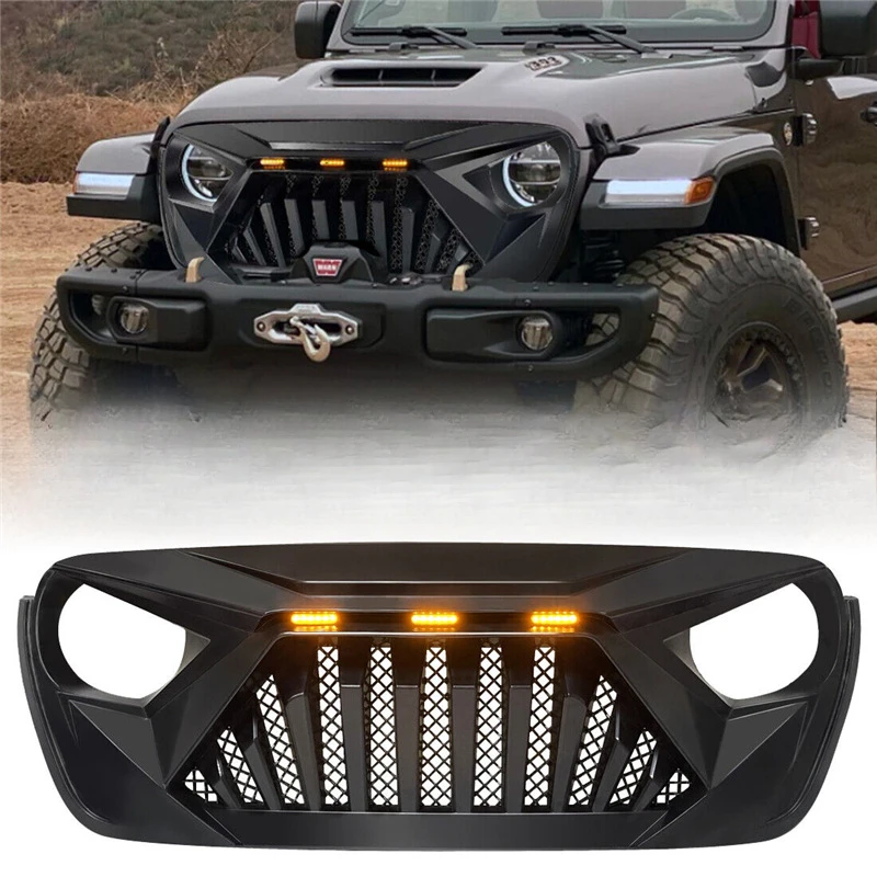 

Suitable for Wrangler JL middle net, modified middle net, Wrangler JL modified accessories Wrangler middle net grille