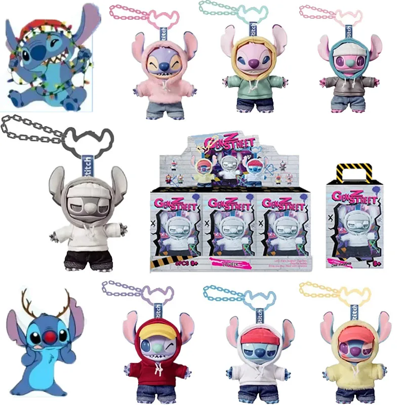 

DisneyStitch созданная серия Z Street пластиковая кукла слепая коробка мультфильм милый настольный орнамент кулон модная кукла сюрприз подарок для взрослых