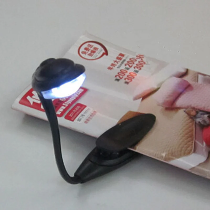 Novo pode ser dobrado mini livro luz da lâmpada led painel branco/leitura luz led flexível preto plástico ebook lâmpada novidade