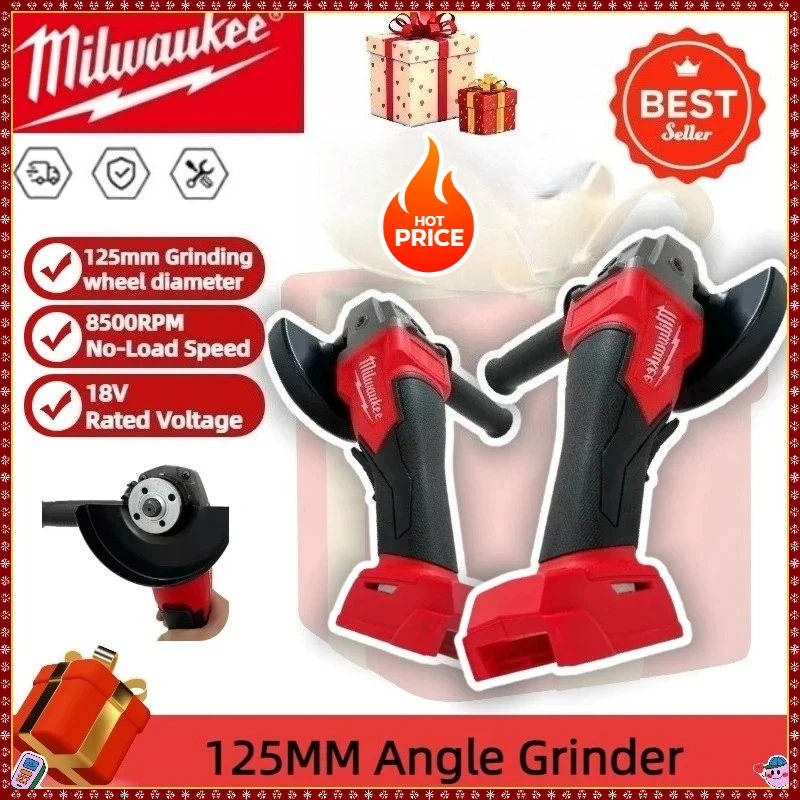 

Угловая шлифмашина Milwaukee 125 мм, полировально-отрезная, с лопастным переключателем, высокомощная, без фиксации, аккумуляторная