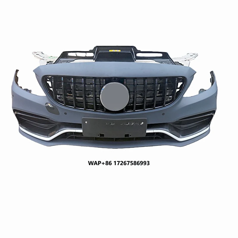 

2016-2022 for Mercedes Benz C-Class 205 C63 AMG Car Front Bumper with Radiator Kit