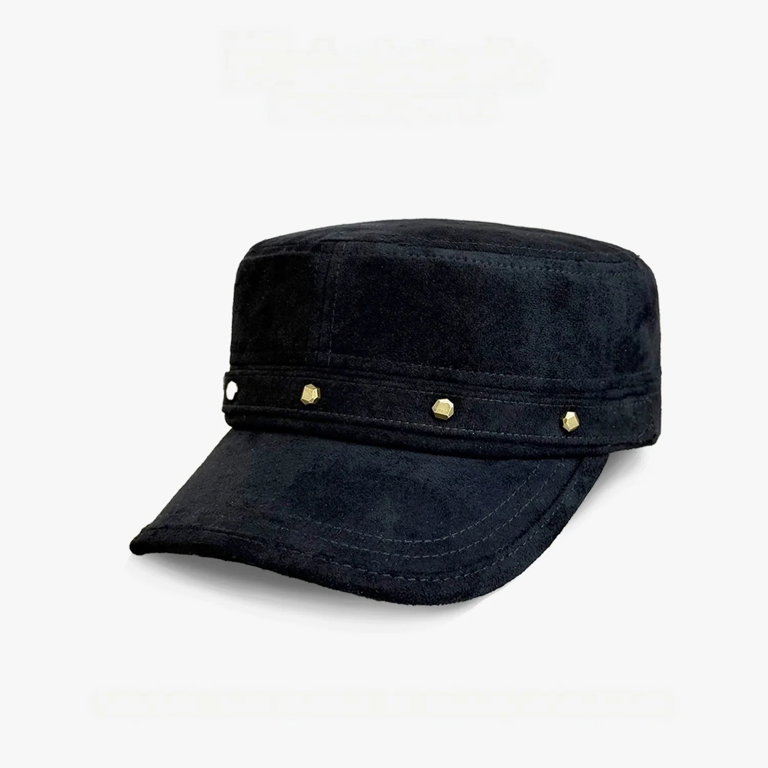 Women’s Fall New Arrivals: Stud-Decorated Flat-Top Hats, Soft Suede Versatile Baseball Caps, and Retro Riding Hats