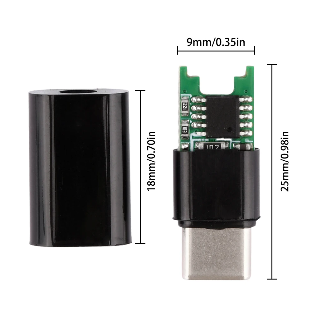 9V/12V/15V/20V Type-C Male Trigger Board Module PD/QC Decoy Board Fast Charge USB High Speed Charger Power Delivery Boost Module