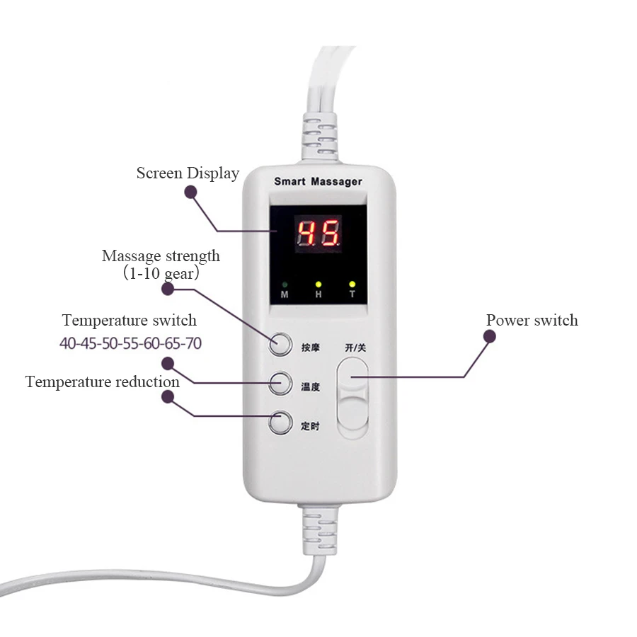 جهاز تدليك الساق الكهربائي بالأشعة تحت الحمراء يعمل بالهواء المضغوط، جهاز تدليك التخسيس بالاهتزاز للاسترخاء وتعزيز الدورة الدموية لتخفيف الألم