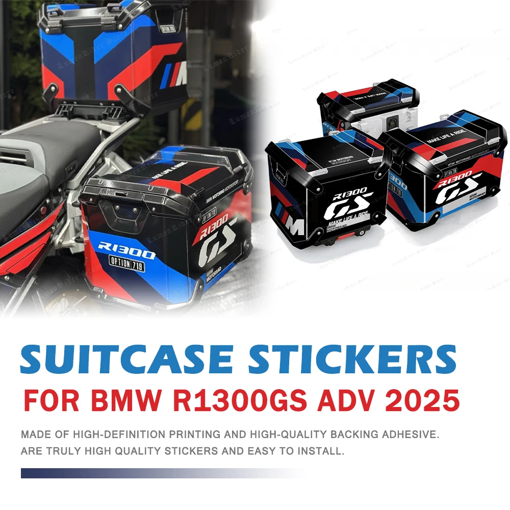 

For BMW R 1300 GS R1300GS ADV 2025 Vario Case Sticker Side Boxes Panniers Luggage Protection Decals