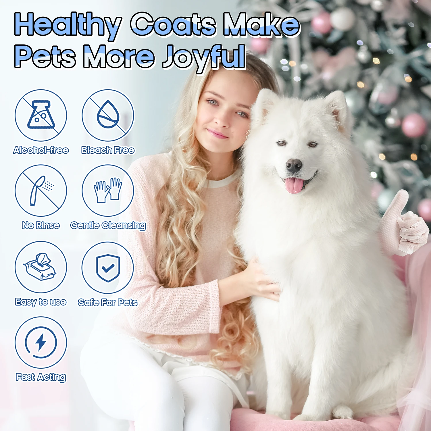 Pet Glove Wipes For Dogs Cats Cleaning Glove Wipes For Paws And Buttocks Grooming Washing Deodorizing Gloves for Daily Care