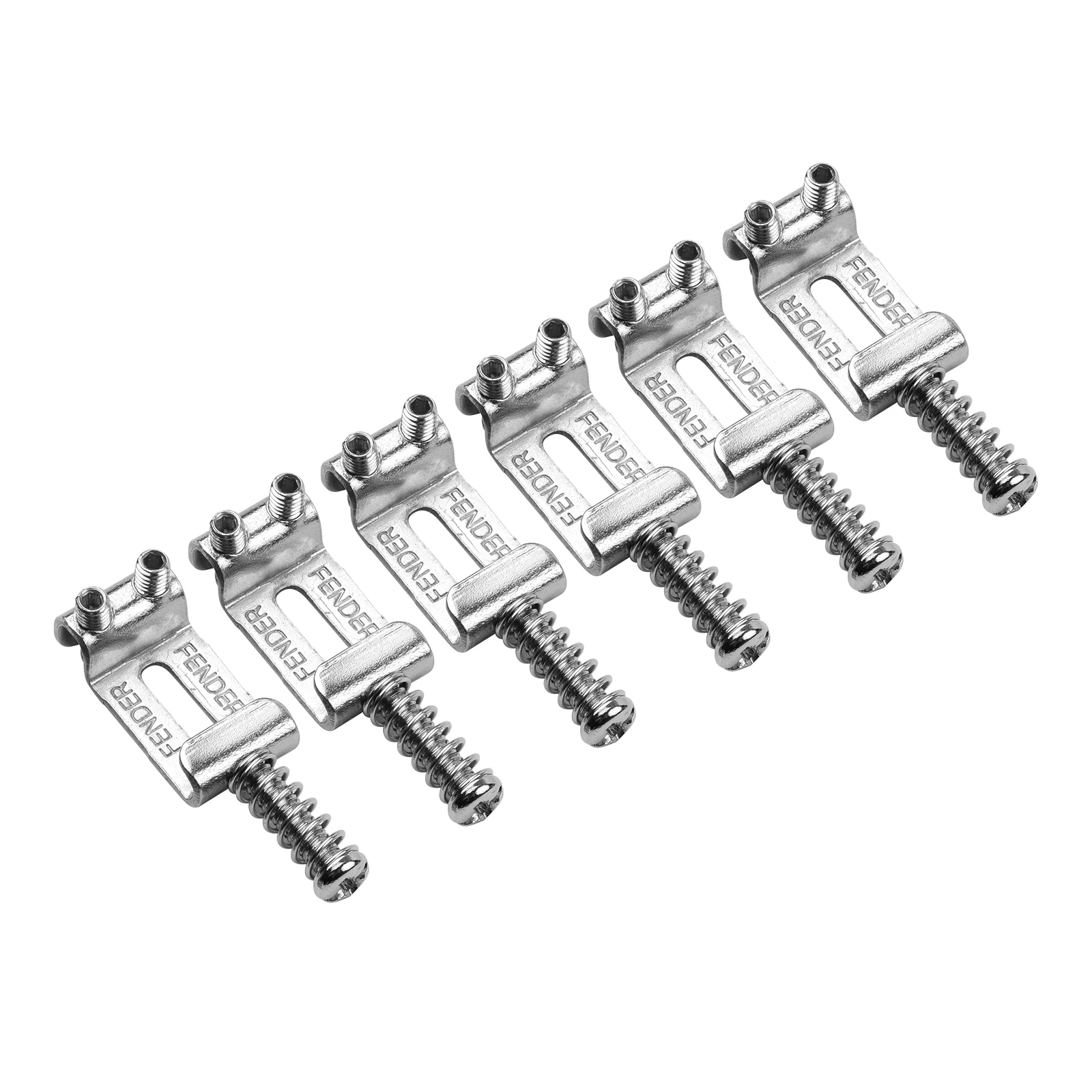 Electric Guitar Bridge Saddles With Wrench Electric Guitar Replacement Parts for ST Guitar 6Pcs