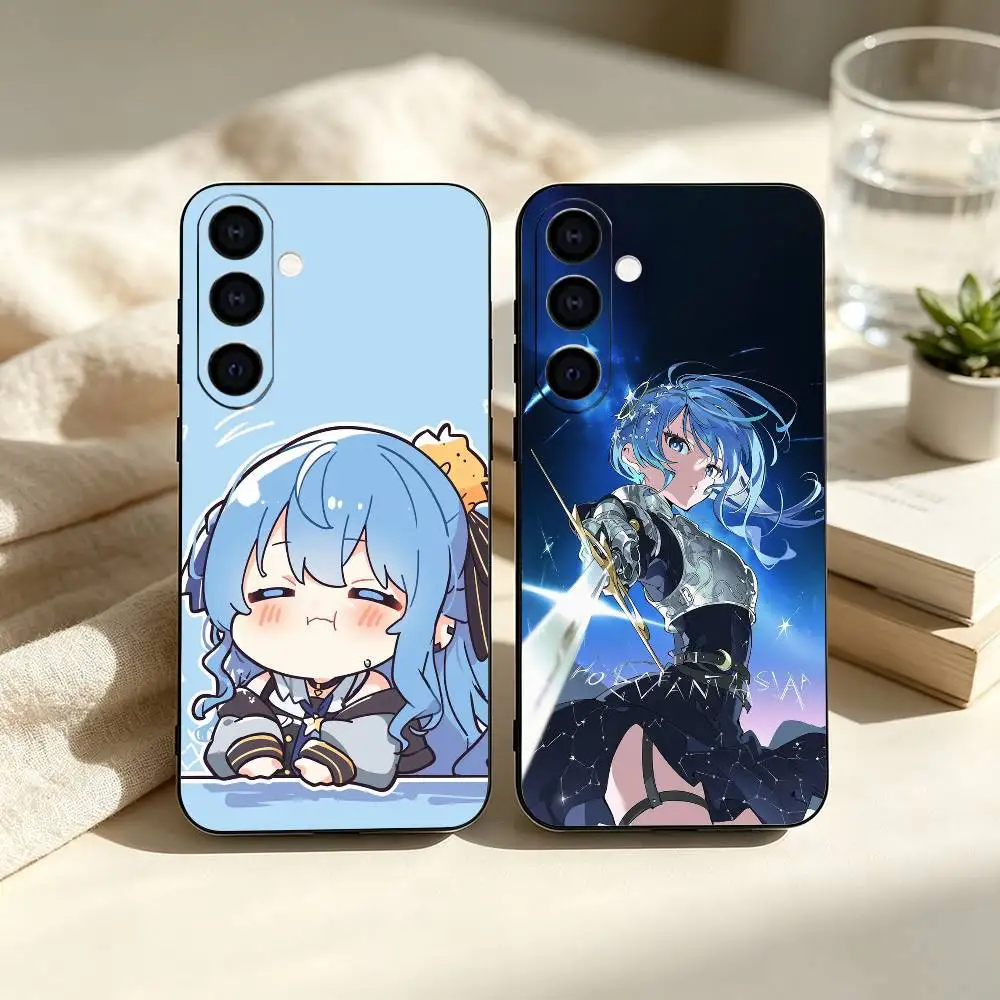 Hoshimachi Suisei Hololive : coque de téléphone en silicone souple noire pour Samsung Galaxy A71, A72, A73, A51 et autres modèles compatibles.