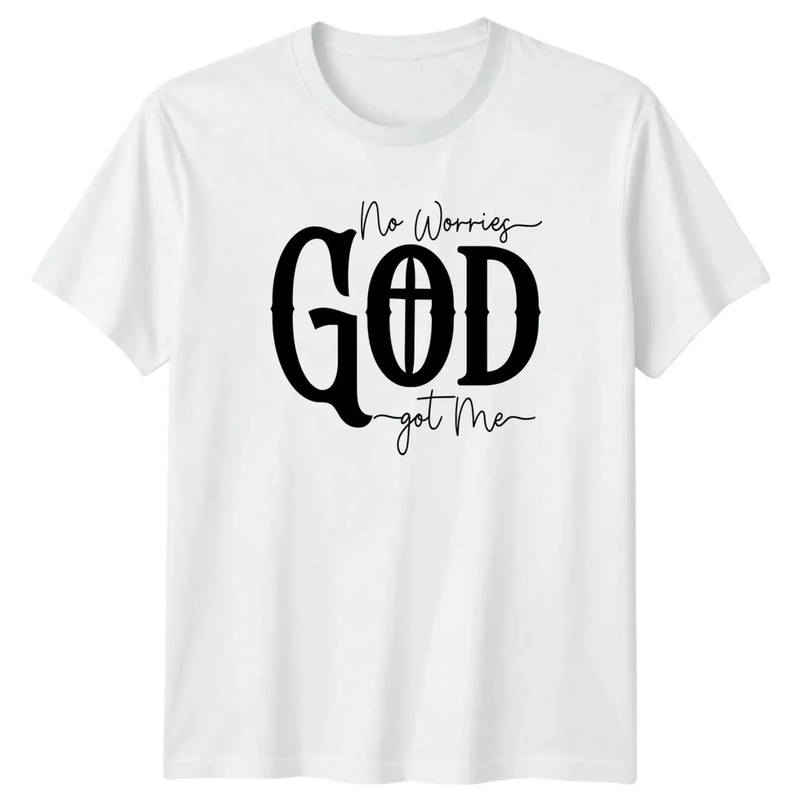 No Worries God Got Me T Shirt Glaube Christliche Spiritualität vintage Washed designer clothes graphic Stretched Soft