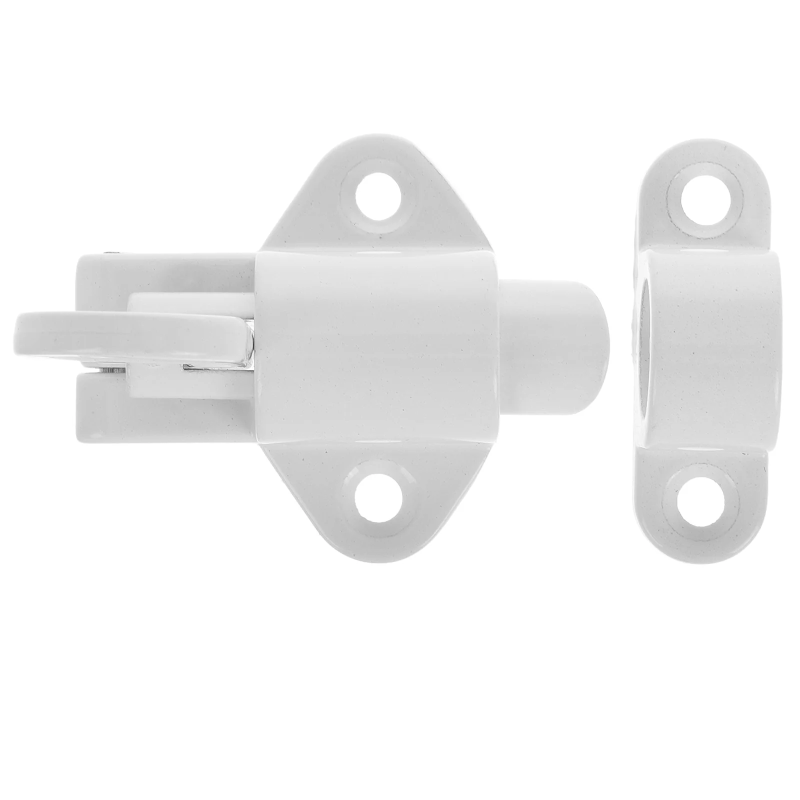 

1Set Aluminum Alloy Spring Latch Self Closing Door Bolt Lock Sliding Window Gate Security Cabinet Lock Spring Loaded Door Latch