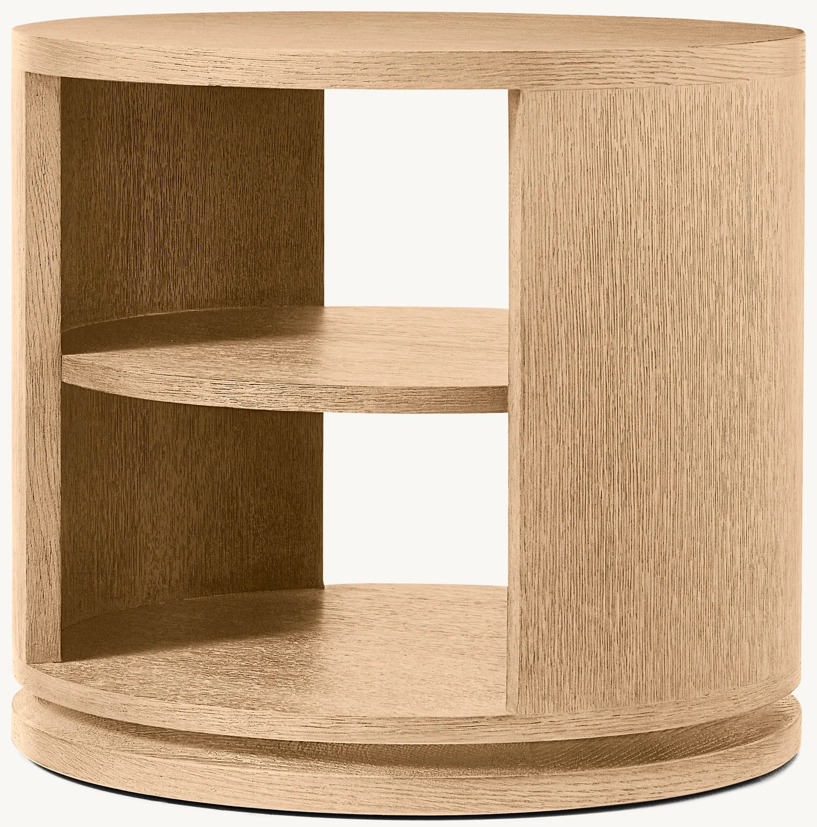 Nodic Home Furniture Indoor Hardwood High Quality Open Base Living Room/bedroom Side Table Round