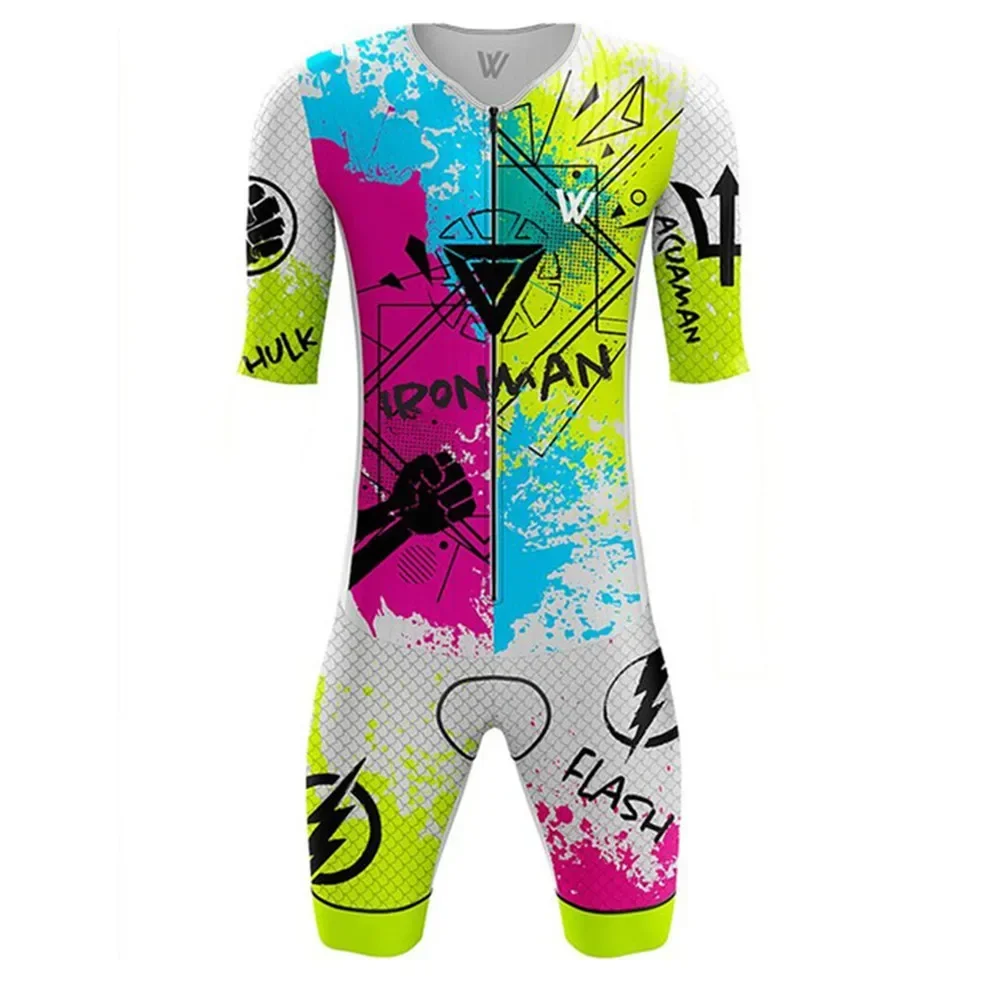 Vvsportsdesigns 2022 Man Triathlon Skinsuit Cycling Short Sleeve Swimwear Custom Bike Jersey Clothes Jumpsuit Ropa Ciclismo Suit view 5