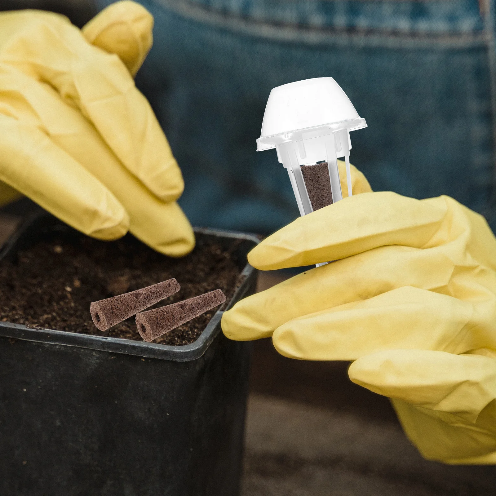 50 قطعة الإسفنج المائية تنمو الإسفنج لحديقة داخلية استخدام عالية امتصاص الهواء نفاذية نمو النبات كاتب المقابس #5