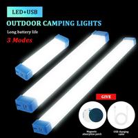 Long LED Tube Night Light Magnetic 17CM 32CM 52CM USB Rechargeable Emergency Light Outdoor Portable Long Strip Emergency Light