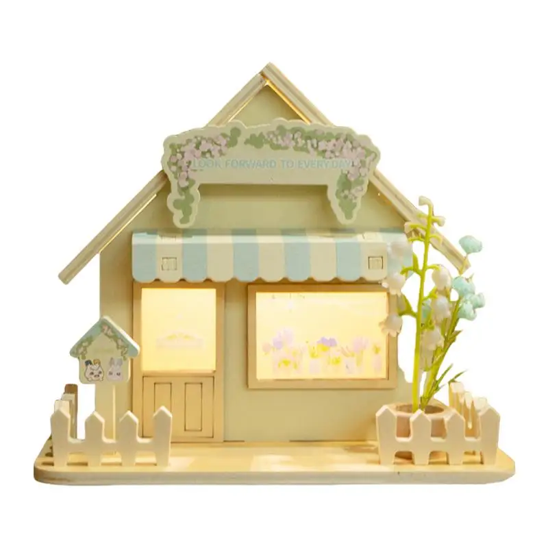 

Wood Doll House Night Light Atmosphere Wooden Night Light Doll House Model Night Light Bedroom Table Lamp For Desk Bedside