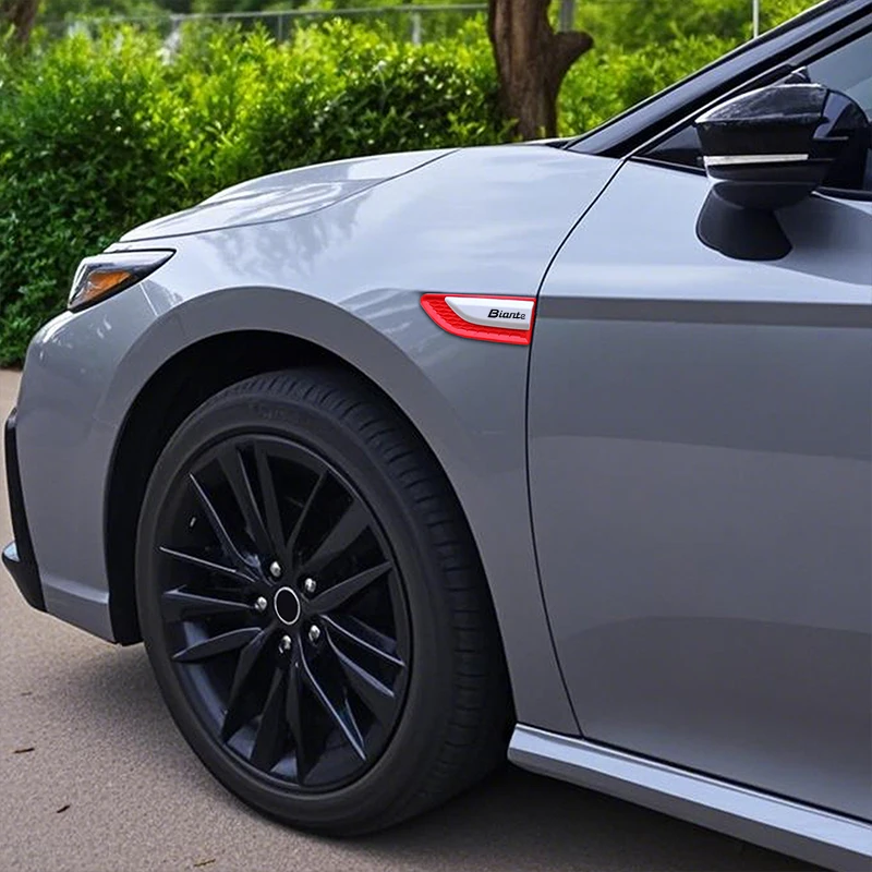 Fashion 2PCS Car Side Fender Knife Stickers Emblem Badge Decals Trim Styling Logo for Mazda Biante Car Accessories Wing outlet