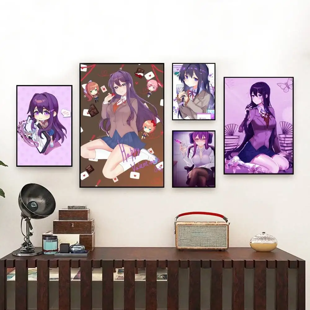 

Yuri D-Doki Anime Girl Poster Perfect Space Sticker Self Adhesive for Office Home Theater Wall Art Decor Fancy Gift