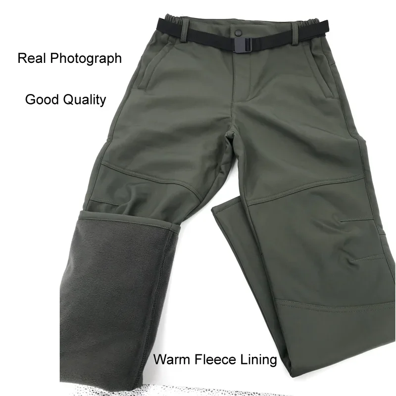 Men Autumn Winter  Tactical Military Tracksuit Set Softshell Jackets Casual Fleece Cargo Pants Hiking Camping Climbing Trousers