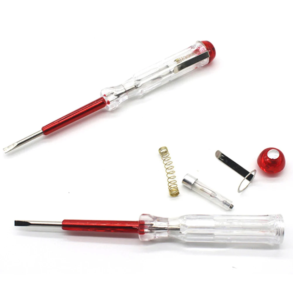 

None Screwdriver Electrical Tester 130*10mm Current Measurement Fine Workmanship Fully Insulated Voltage Tester Pen