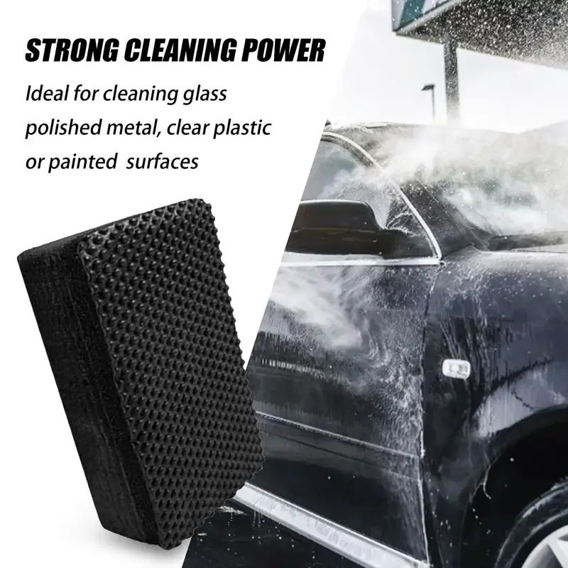 1/3Pcs Car Clay Bar Pad Sponge Block Cleaning Eraser Wax Polish Pad Tools Black Auto Sponge Automotive Care 9*6*2.5cm