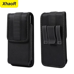 Universal Mobile Phone Waist Bag For iPhone 15 14 13 12 Pro Max Samsung Xiaomi Huawei End Nylon Oxford Fabric Men Belt Clip Case