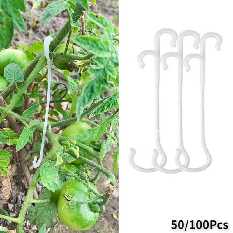 13/16CM Tomato Support J Hooks Plant Support Vegetable Clips To Prevent Tomatoes Fruit Cluster From Pinching or Falling Off