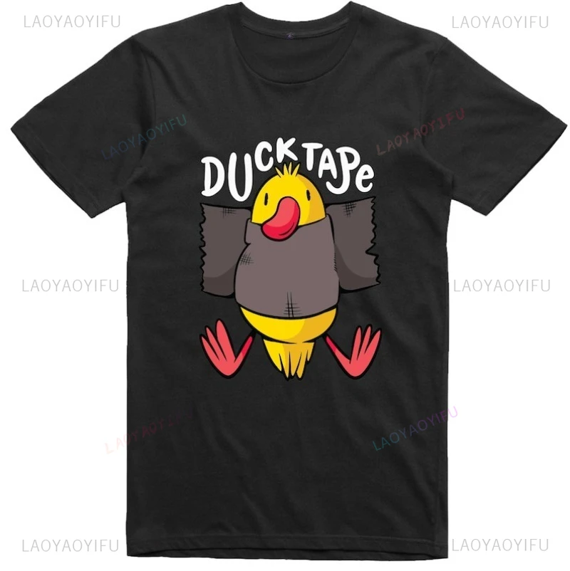 

Funny TShirt Duck Tape Funny Duckling Pattern Tshirt Print Regular Fit 100% Cotton Tees Printed Tees Top Personalized Clothing