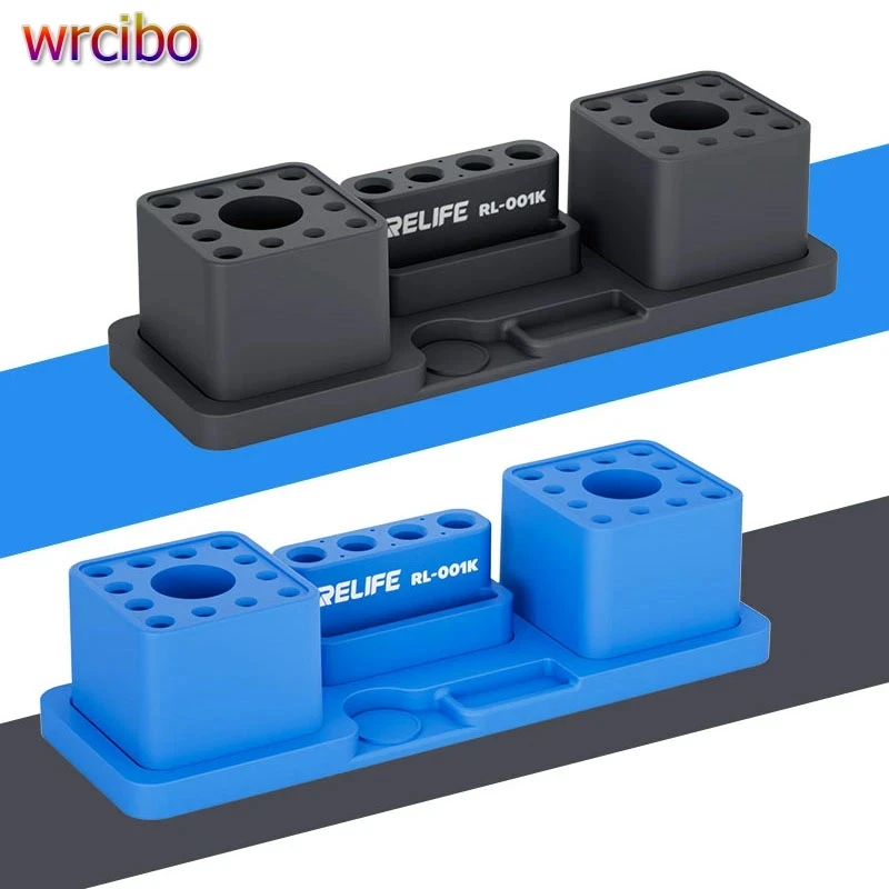 

RELIFE RL-001K Силиконовый универсальный модульный ящик для хранения инструментов для ремонта мобильных телефонов Пинцет Отвертка Настольные секретные коробки