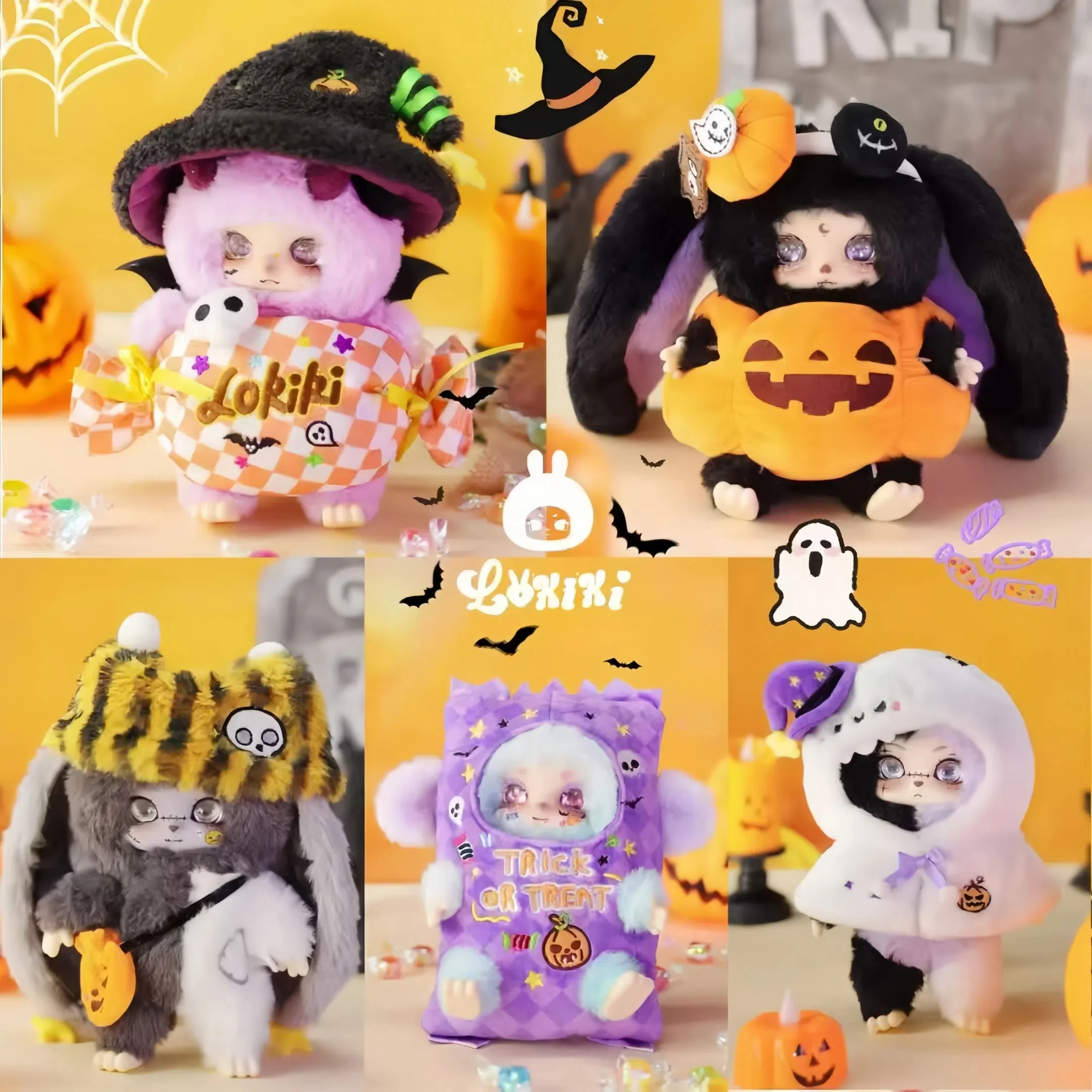 

New Genuine Lokiki Trick Or Treat Series Vinyl Plush Blind Box Cute Dolls Figure Halloween Exclusive Gift Birthday Holiday Toys