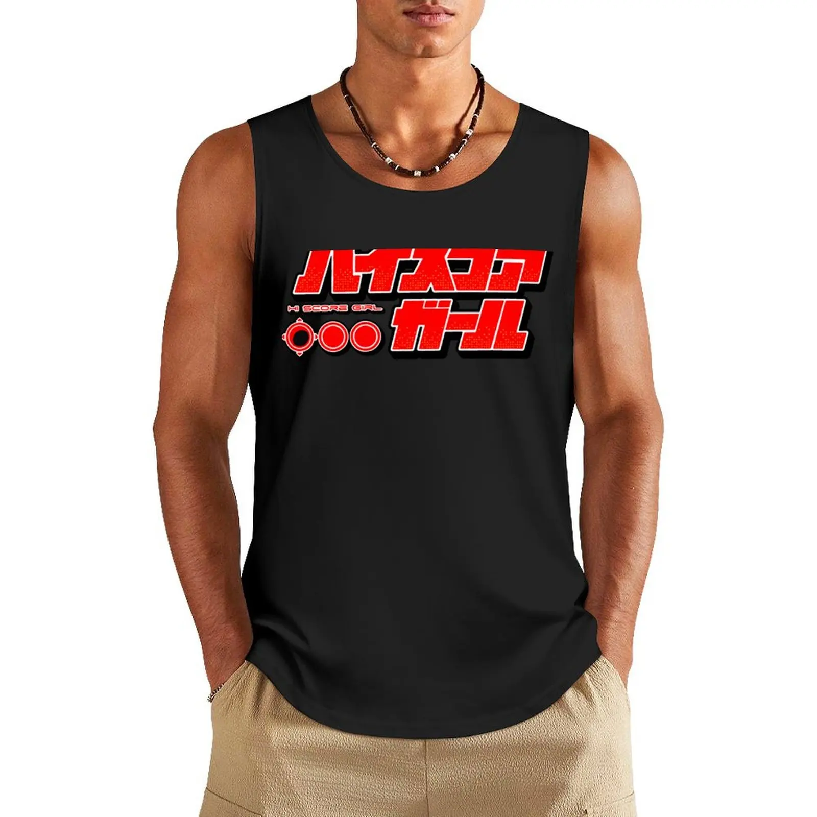 

Kids Love Hi Score Girl Christmas Holiday Tank Top Sports shirt man men clothes training weight vest