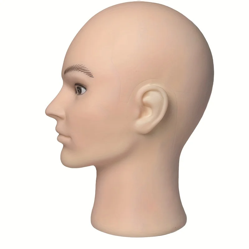 رأس عارضة أزياء أصلع للبالغين للشعر والجمال - مثالية للشعر المستعار والعرض والقبعات والنظارات #2