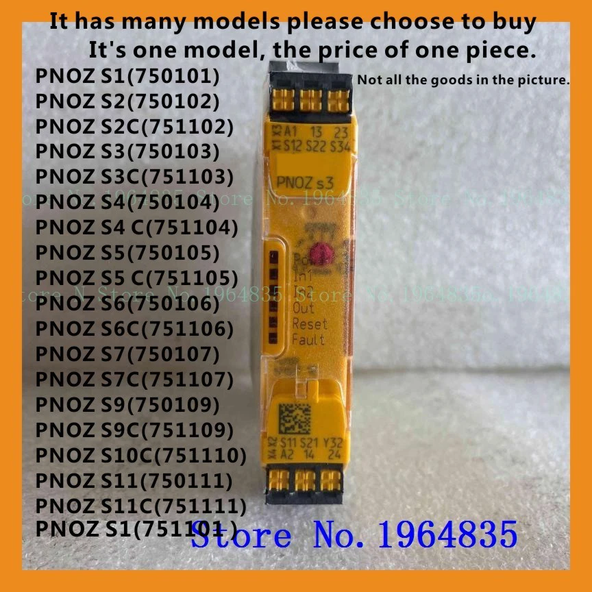 

Safety relay PNOZ S 2n/o 750101 750102 751102 750103 751103 750104 751104 750105 751105 750106 751106 750107 751107 750109 75110