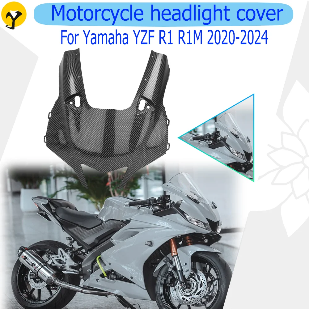 

For YAMAHA YZF R1 R1M 2020-2022 2023 2024 Motorcycle Headlight Cover Fairing Panel Cover Nose Cover Fairing Accessories