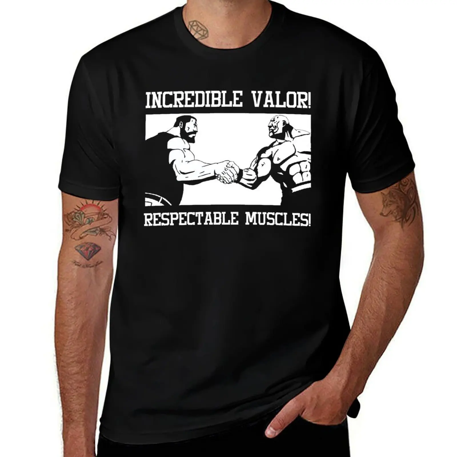 

Incredible valor! Respectable muscles! Fullmetal Alchemist T-Shirt anime tshirt man t shirt cotton T-Shirt
