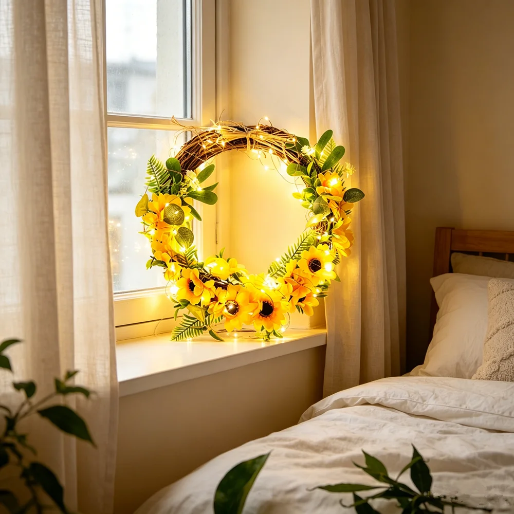 20/50 LED Holiday Green Leaf String Light Wedding Party Outdoor Garden Yard Decoration Fairy Light for Home Room Battery Powered