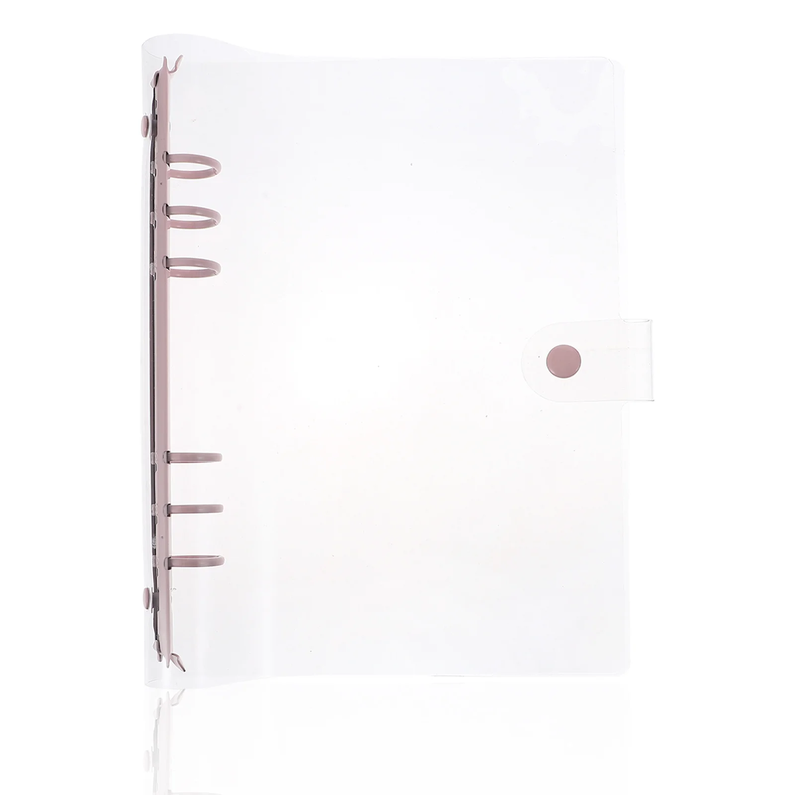 Loose Leaf Rings Notebook Circle Transparent Cover Student School Office Organizer Binder Book Rings Clamp Binder Mini