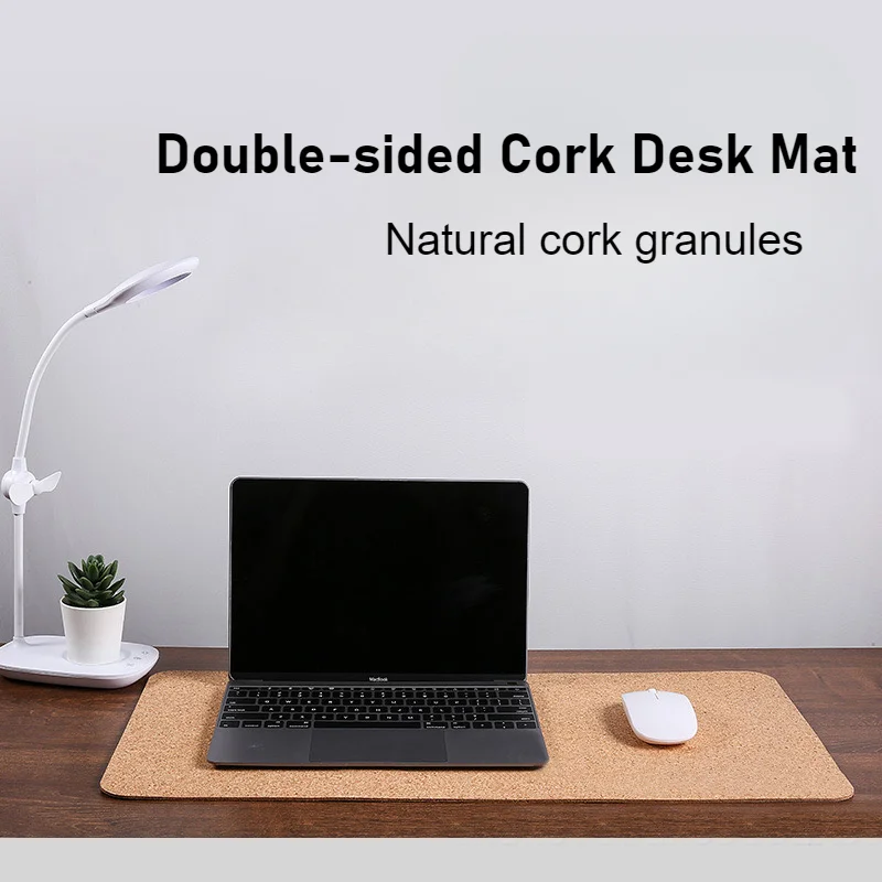 Tapis de souris en liège naturel, grand tapis de bureau épais et écologique pour ordinateur portable, personnalisé, pour jeu de bureau, accessoires de Gamer, clavier