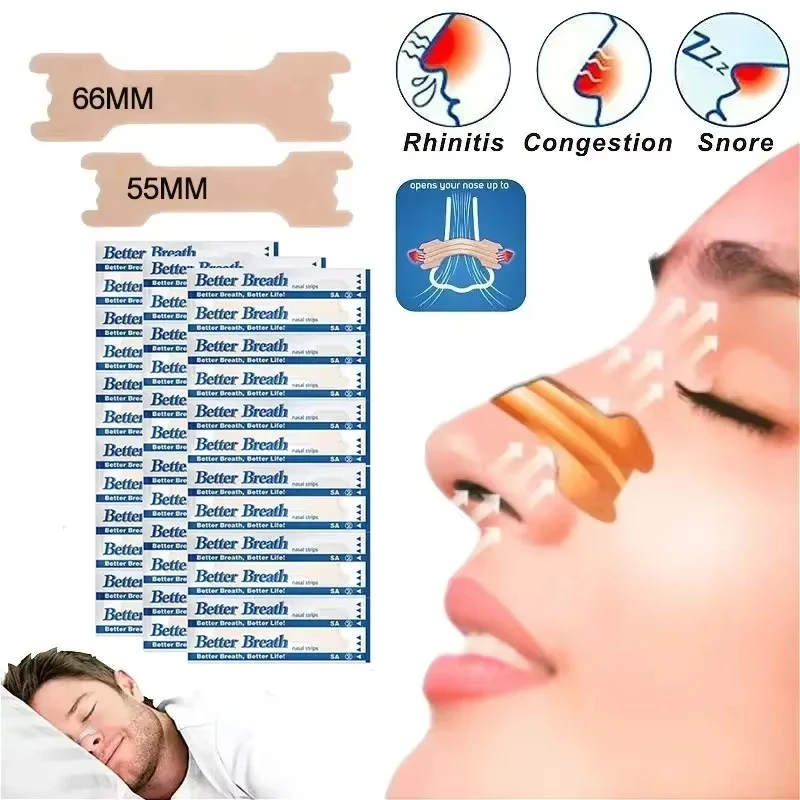 10/50PCS Breath Nasal Strips Right Aid Stop Snoring Nose Patch Good Sleeping Patch Product Easier Breath Sleep Aid Decive