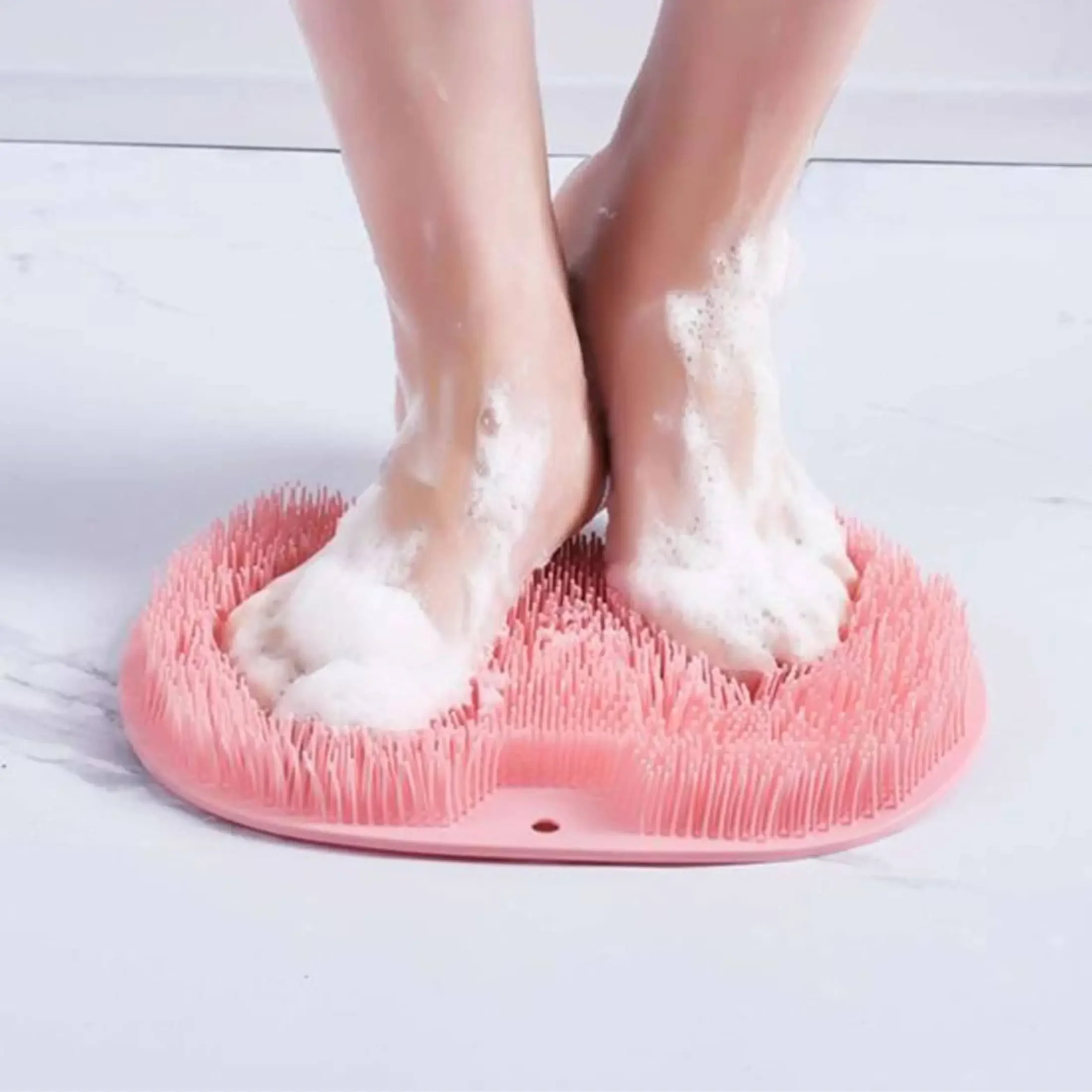 1PC- Lazy Foot Rubbing Tool Household Bathroom Foot Brushing Sole Massage Pad with Suction Cup Non slip Foot Wash Pad