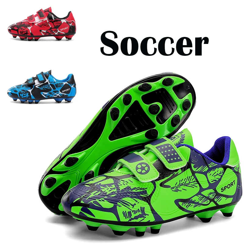 

Футбольные бутсы для мужчин и женщин, дышащие, легкие, противоскользящие, для игры на твердом грунте, для тренировок и матчей на открытом воздухе.