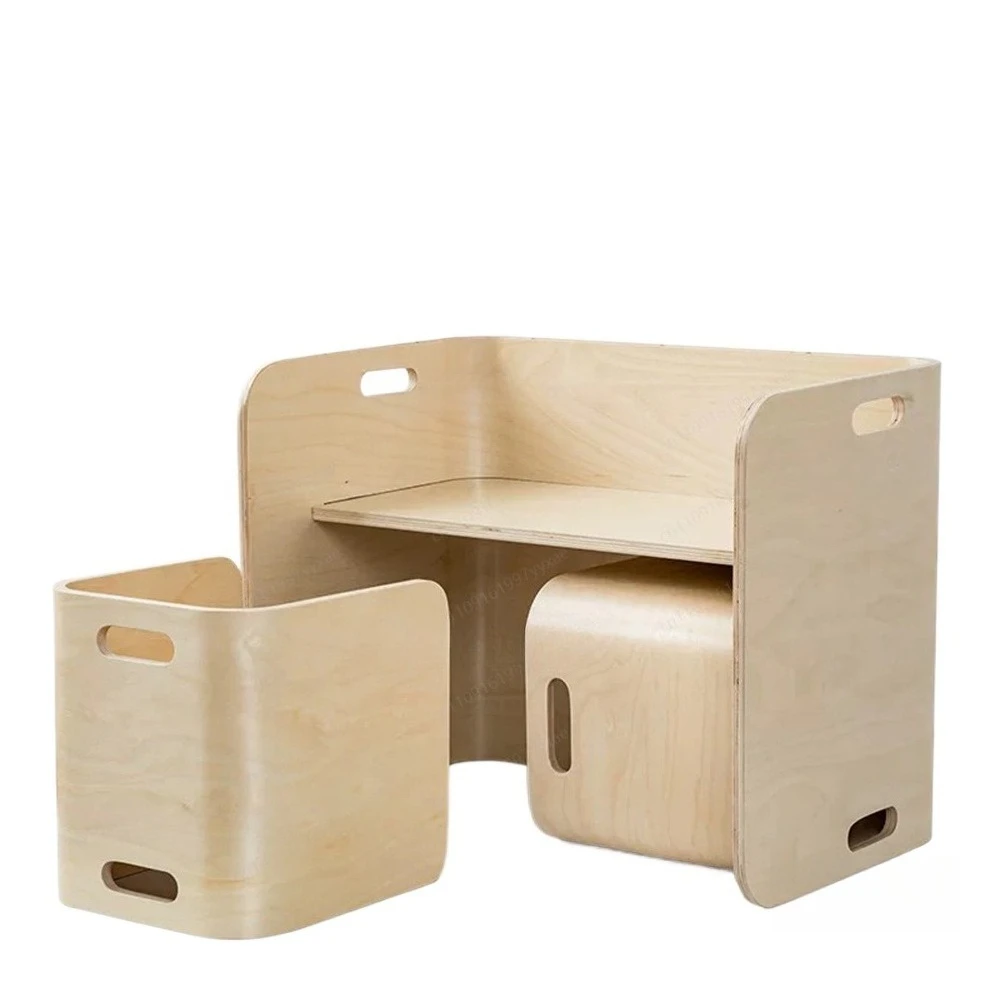 Multifunctional activity children's game table and chair set Children's furniture Wooden table and chair set