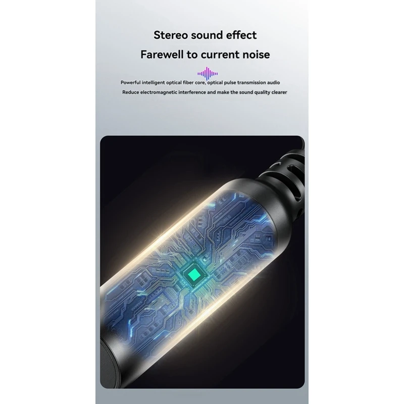 USB Digital Fiber Optical Audio Cable Square Port SPDIF To 3.5Mm Audio Converter For Connection To Audio Amplifier