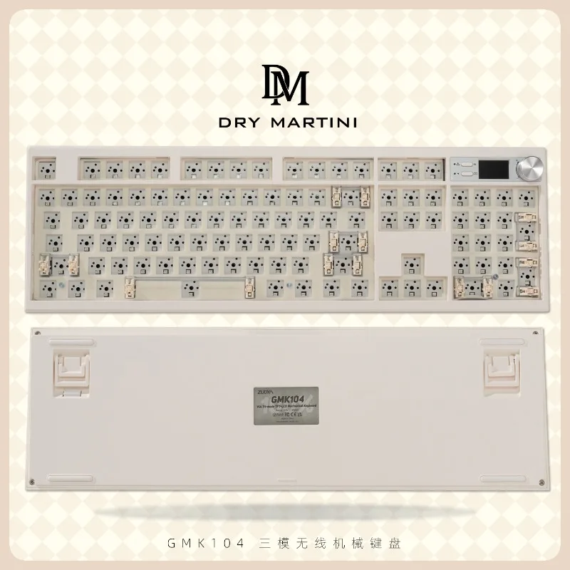 

68/100/108 Keys Wireless Mechanical Keyboard Kit 3Mode Bluetooth Gasket Hot-swapping Custom RGB Office Gaming Alice Keyboards